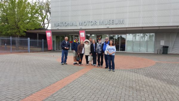 25The group at the Motor Museum