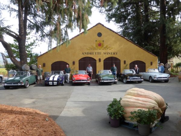 Tigers with their owners at Andretti Winery:  Will Miller, Dennis McKenna, Cliff Alexander, Stan Clark, and Terry Taylor.